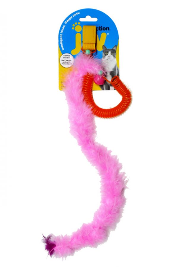 JW Cataction Springy Featherlite Catnip Boa