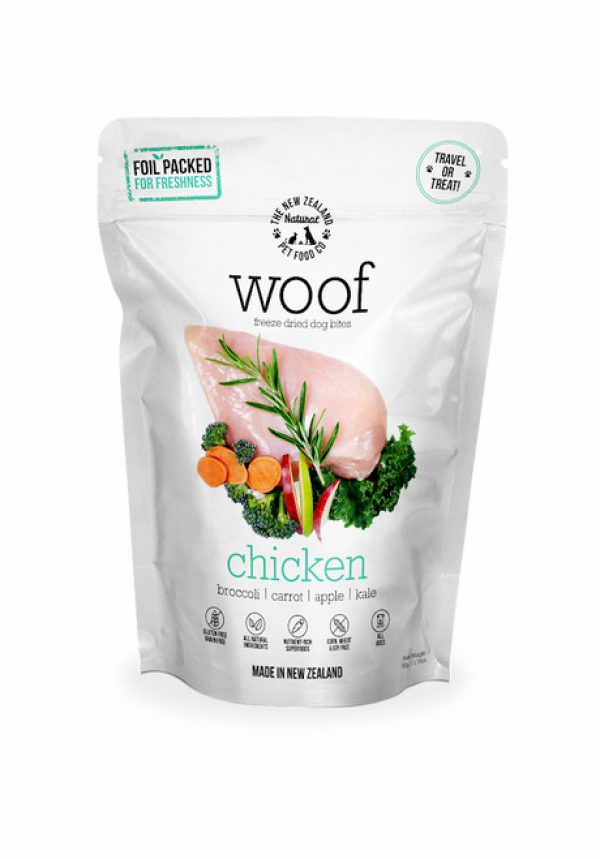 The NZ Natural Pet Food Co Woof Chicken Freeze Dried Dog Treats