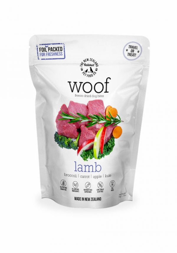 The NZ Natural Pet Food Co Woof Lamb Freeze Dried Dog Treats