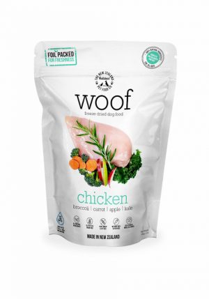 The NZ Natural Pet Food Co Woof Chicken Freeze Dried Dog Food