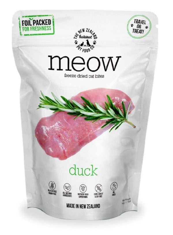 The NZ Natural Pet Food Co Meow Duck Freeze Dried Cat Treats
