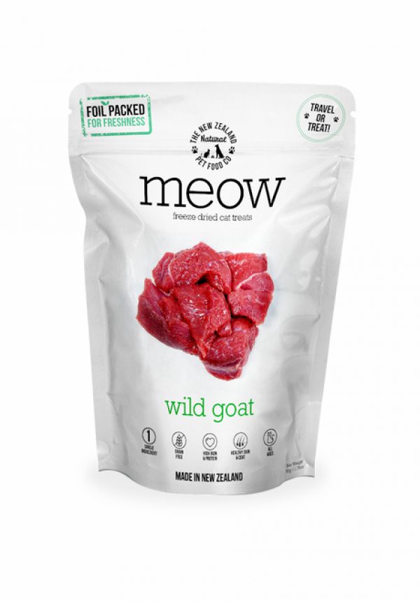 The NZ Natural Pet Food Co Meow Wild Goat Cat Treat