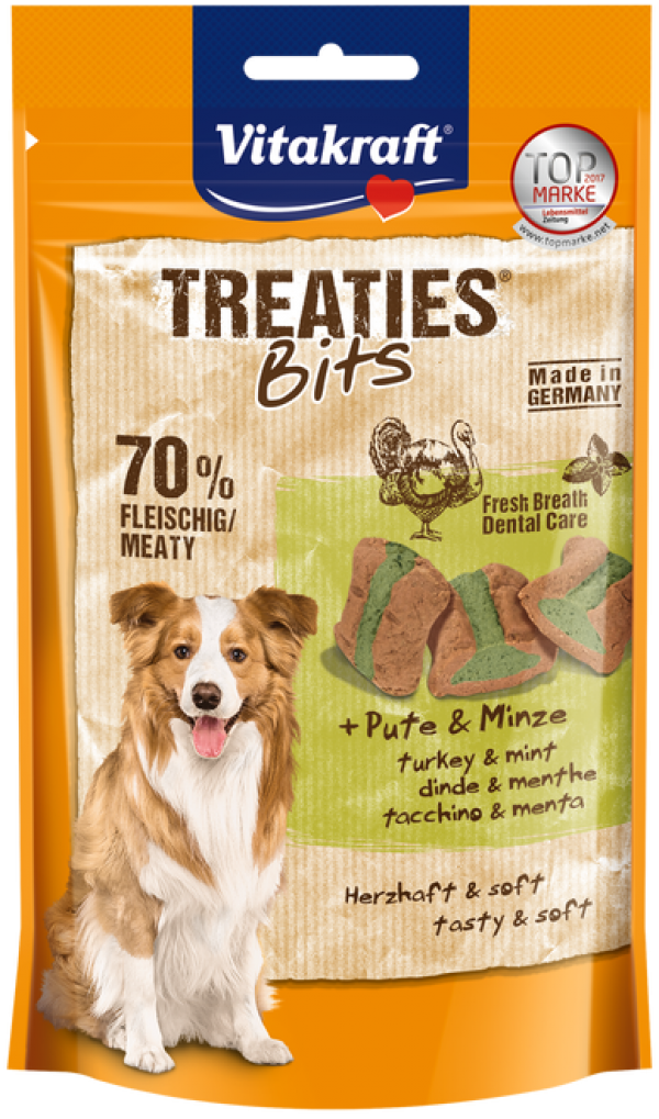 Vitakraft Treaties Bits Turkey & Mint Dog Treat