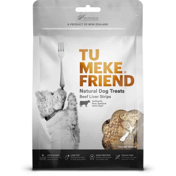 Tu Meke Beef Liver Strips Dog Treats