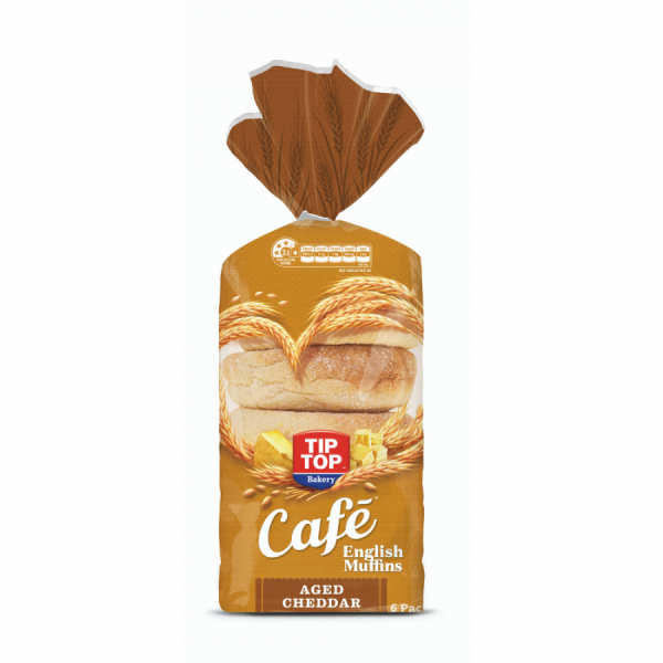 Tip Top Café Aged Cheddar English Muffins