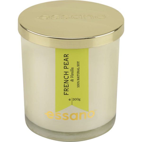 Essano Scented Candle French Pear & Vanilla Reviews Black Box