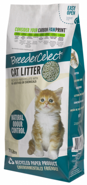 Breeder Celect Recycled Paper Cat Litter