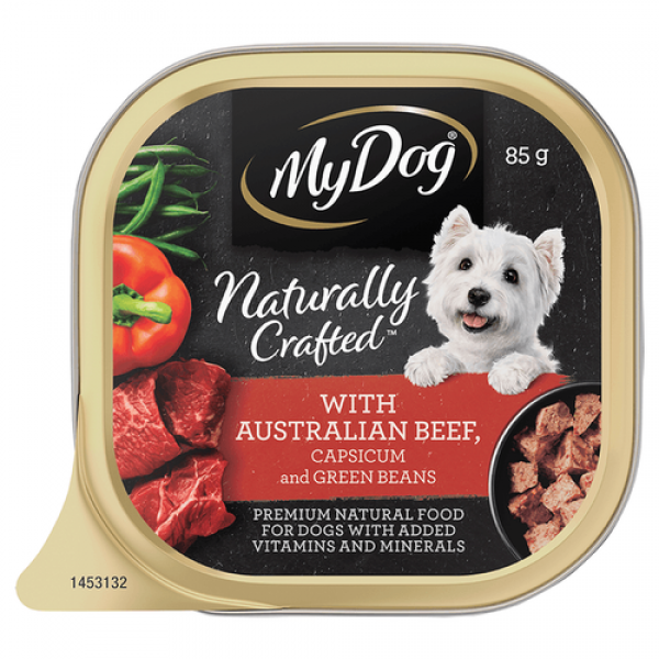 My Dog Naturally Crafted Wet Dog Food Australian Beef, Capsicum and