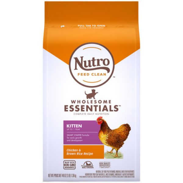 Nutro Wholesome Essentials Natural  Chicken & Brown Rice Recipe Kitten Dry Food