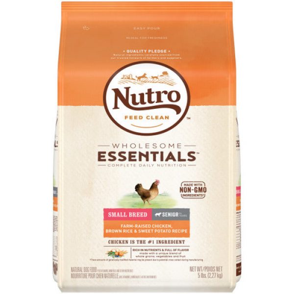 Nutro Wholesome Essentials Small Breed Senior Natural Dry Dog Food Chicken, Brown Rice & Sweet Potato