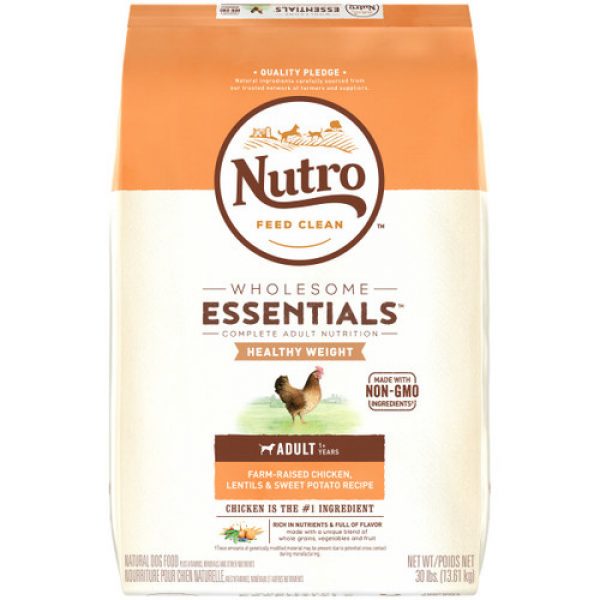 Nutro Wholesome Essentials Lite Weight Loss Natural Chicken, Brown Rice & Sweet Potato Dry Dog Food