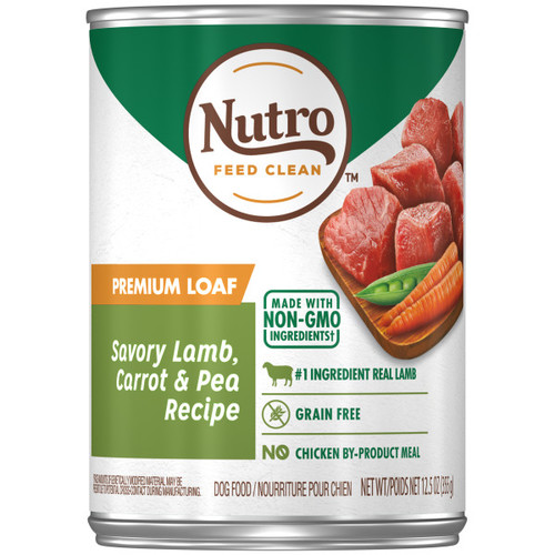 Nutro Adult Natural Wet Dog Food Premium Loaf Savoury Lamb, Carrot