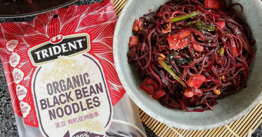 Black Box Reviews Trident Black Bean Noodles recipe featured image