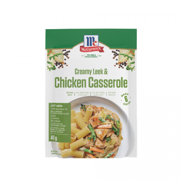 McCormick Meal Base Creamy Leek & Chicken Casserole