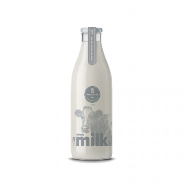 Aunt Jean's Whole Milk 1 Litre