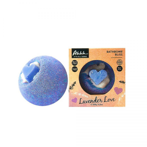 Ahhh Cosmetics Lavender Love Bath Bomb - Black Box Reviews