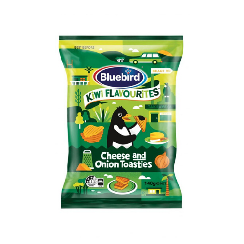 Bluebird Kiwi Flavourites Cheese and Onion Toasties Reviews Black Box