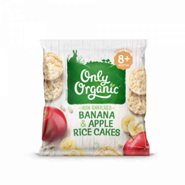 Only Organic Banana & Apple Rice Cakes