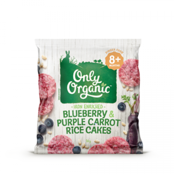 Only Organic Blueberry Purple Carrot Rice Cakes