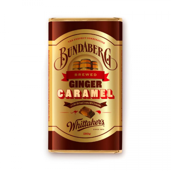 Whittakers Brewed Ginger Caramel Chocolate Block