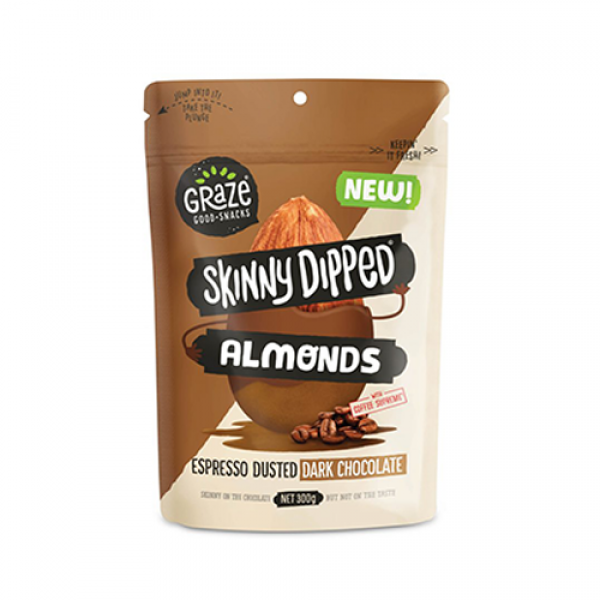 Graze Skinny Dipped Almonds Coffee