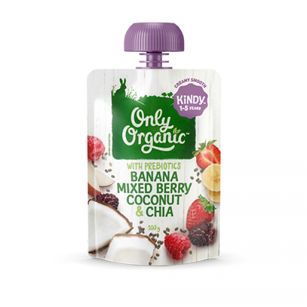 Only Organic Banana Mixed Berry Coconut & Chia