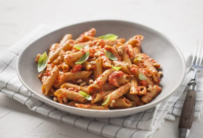Creamy Vegan Capsicum Pulse Penne Image Asset