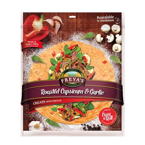 Freya's Wraps Roasted Capsicum & Garlic Reviews - Black Box