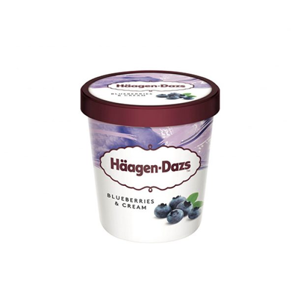 Haagen-Dazs Blueberries and Cream Pint Image Asset
