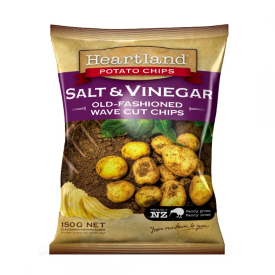 Heartland Potato Chips Salt & Vinegar Reviews Black Box