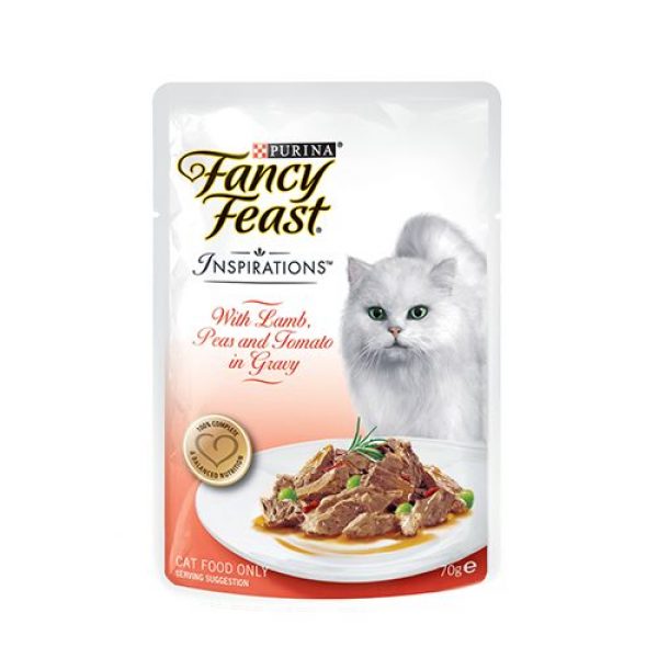 Purina Fancy Feast Lamb Peas Tomato in Gravy