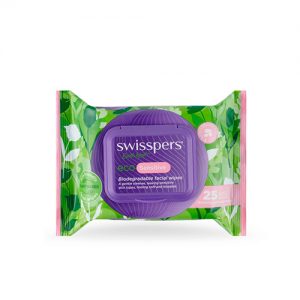 Swisspers Eco Sensitive Biodegradable Facial Wipes 25 Pack Image Asset