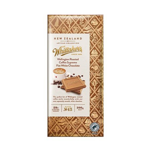 Whittakers Wellington Roasted Coffee Supreme Flat White Chocolate