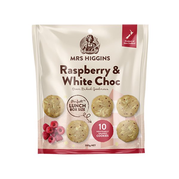 Mrs Higgins Raspberry & White Choc Multipack