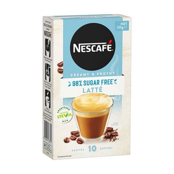 Nescafe 98% Sugar Free Latte Sachets
