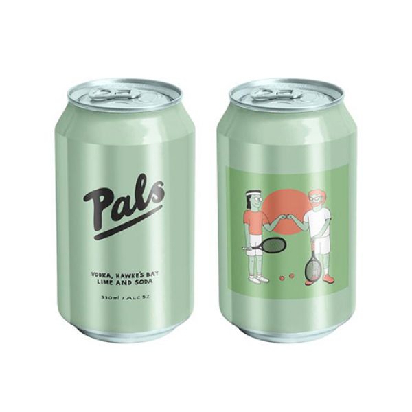 Pals Vodka Hawkes Bay Lime and Soda