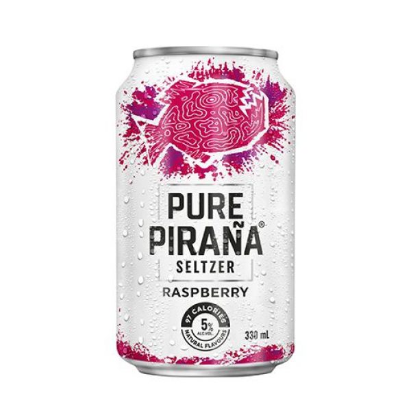 Pure Pirana Seltzer Raspberry 330ml