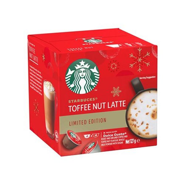 Starbucks Nescafe Dolce Gusto Toffee Nut Latte 127g