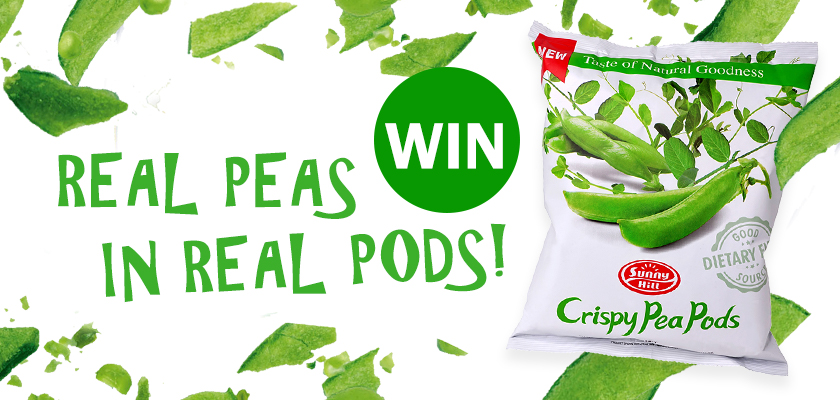 Sunny Hill Crispy Pea Pods Review and Win Contest Featured Image