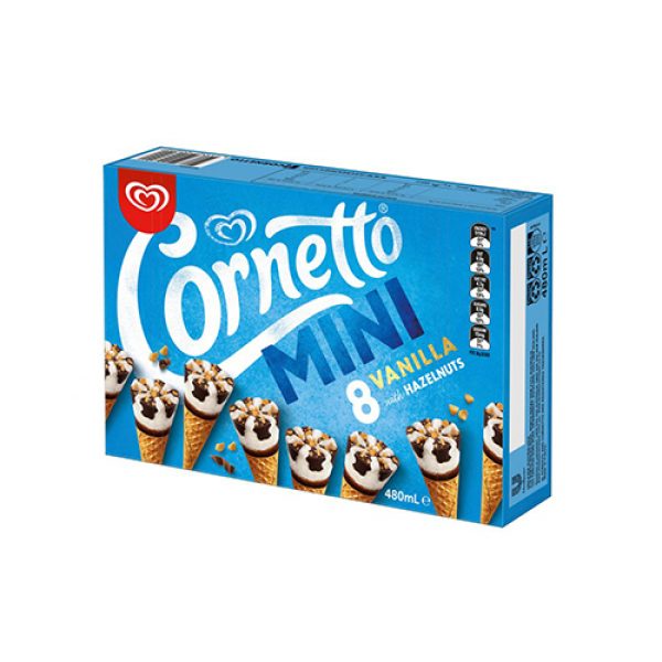 Cornetto Mini Vanilla with Hazelnuts