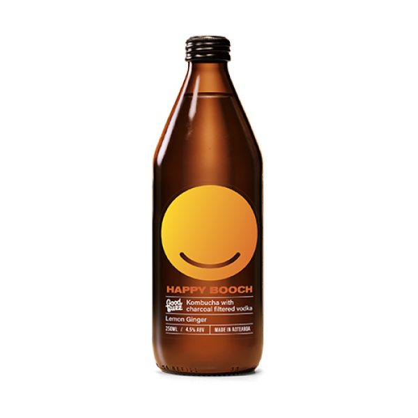 Happy Booch Kombucha - Lemon Ginger