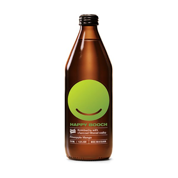 Happy Booch Kombucha - Pineapple Mango