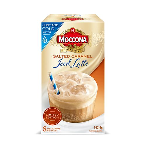 Moccona Salted Caramel Iced Latte Sachets Reviews Black Box