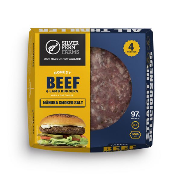 Silver Fern Farms Beef Burger Manuka Smoked Salt