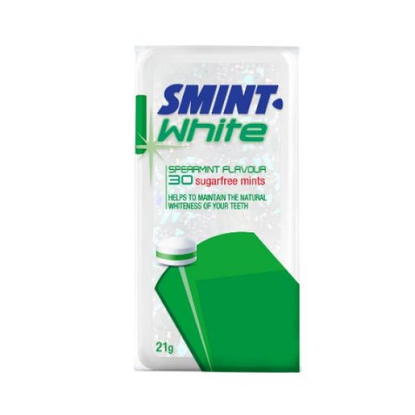 Smint White Sugar Free Mints - Spearmint Flavour