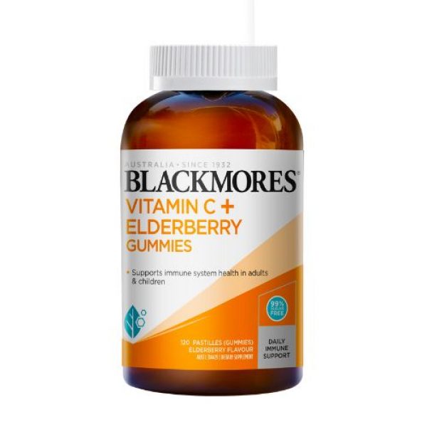 BLACKMORES Vitamin C + Elderberry Gummies - 120 capsules