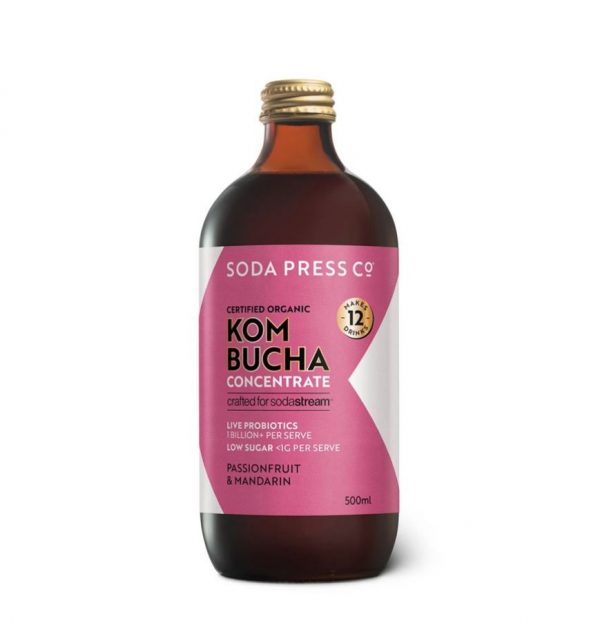 Soda Press Passionfruit and Mandarin Kombucha Concentrate