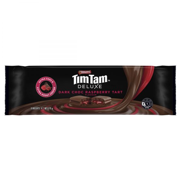 Arnott’s Tim Tam Deluxe Dark Choc Raspberry Tart