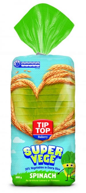 Tip Top Super Vege Spinach 650g Loaf
