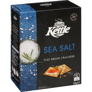 Kettle Flat Bread Crackers Sea Salt 150g